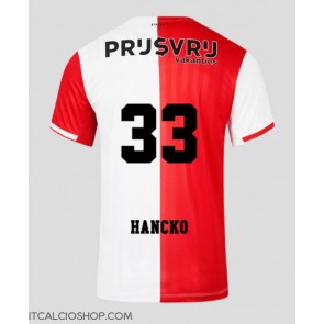 Feyenoord David Hancko #33 Prima Maglia 2023-24 Manica Corta